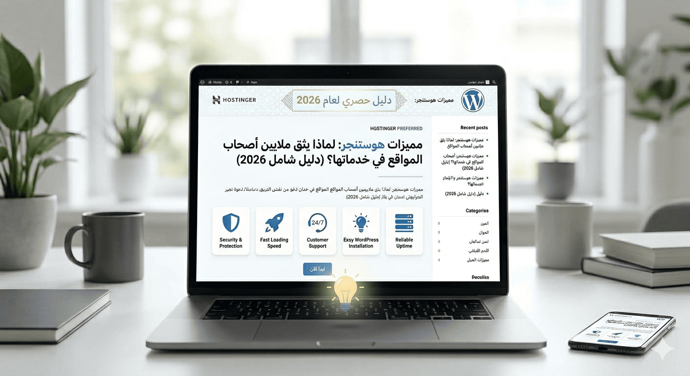 مميزات هوستنجر 2026 من حيث السرعة والأمان والاستضافة