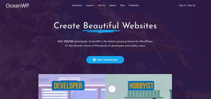 قالب OceanWP المتوافق مع إضافة WooCommerce قالب اوشن دبل يو بي للتجارة الالكترونية وووكومرس