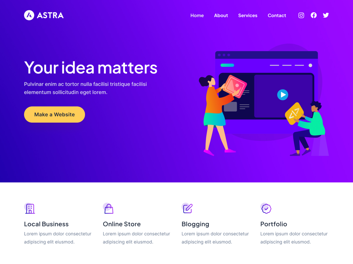 لوحة تحكم قالب Astra المجاني وتوافقه مع إيليمنيتور لبناء المواقع لوحة تحكم قالب Astra المجاني وتوافقه مع إيليمنيتور لبناء المواقع