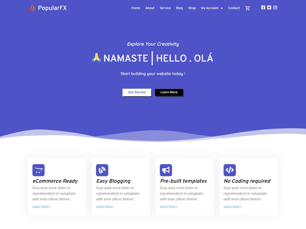 مكتبة التصاميم والمواقع الجاهزة للشركات والمشاريع في قالب PopularFX المجاني مكتبة التصاميم والمواقع الجاهزة للشركات والمشاريع في قالب PopularFX المجاني