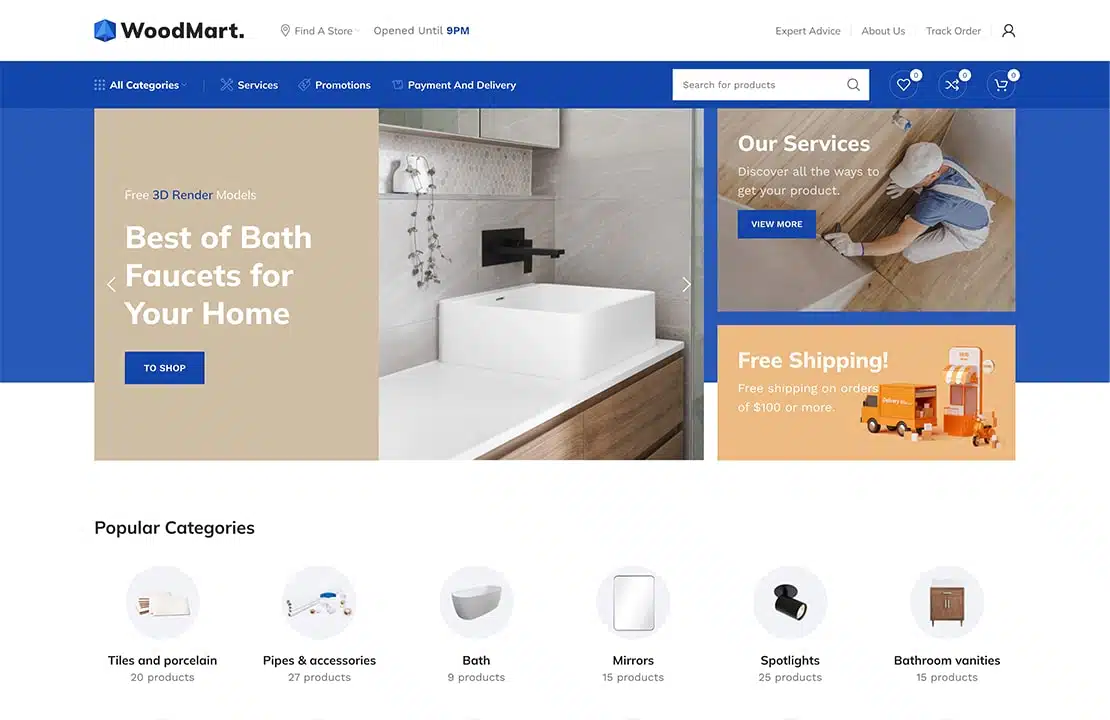 قالب WoodMart: الخيار المتكامل للمتاجر الضخمة والحديثة
